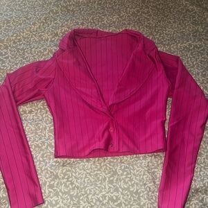 Kellé pink pinstriped jacket